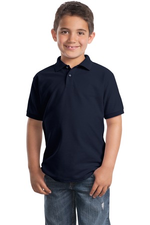 Embroidered Polo Boys Navy